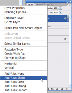 selecting sharp anti-aliasing