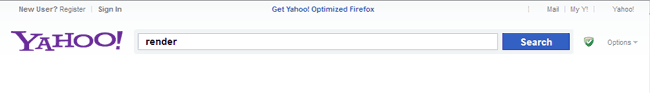 Yahoo search first chunk search form header