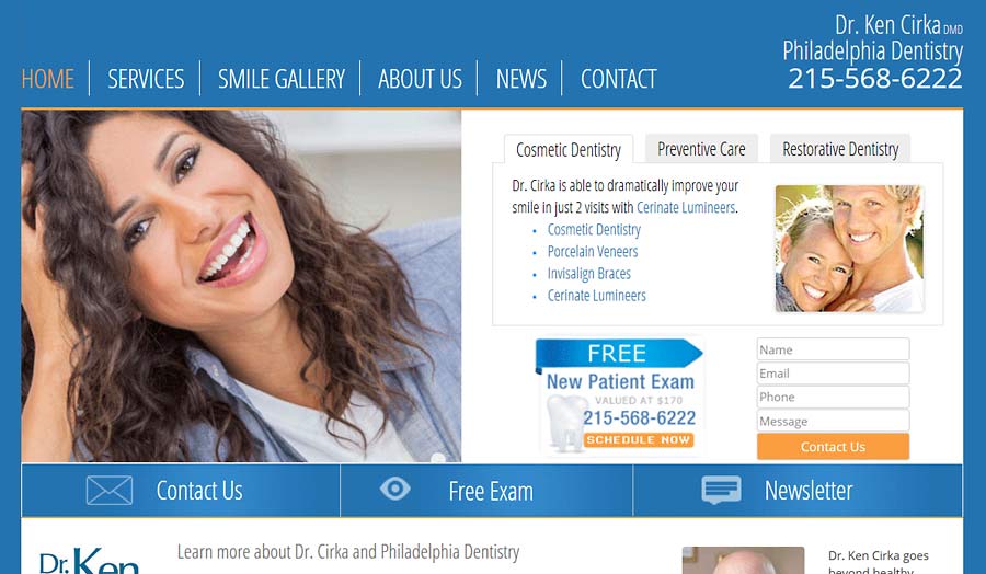 phillydentistry.com after responsive redesign