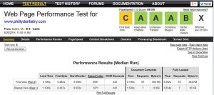 phillydentistry.com speed before redesign