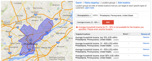 phillydentistry.com ppc location group type by demographics