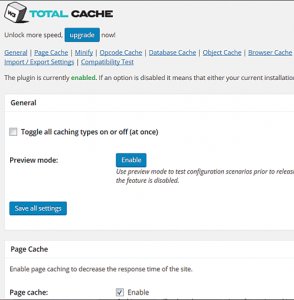 W3 Total Cache Plugin