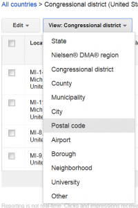 Location Reports by Postal Code
