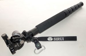 Modified RRS tilt head on Sirui P-326 Carbon Fiber Monopod