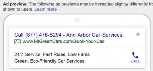 PPC Ad Text After More Specific Location