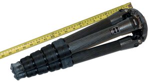 The Gitzo GT4552TS Travel Tripod Folded Length