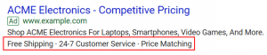 Adwords Callout Example Ad