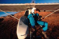 adriel heisey with gyro stabilized camera flying homemade plane