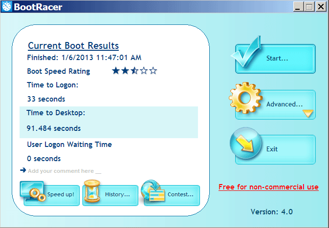 typical boot time for Toshiba NB205 netbook