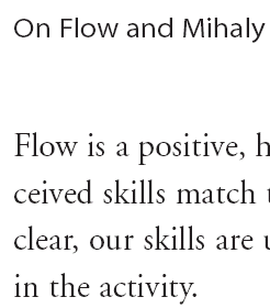 flow text before optimization