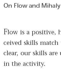 flow text after optimization