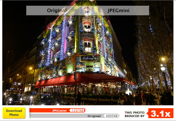 jpegmini optimizing paris holiday lights photo