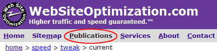 website optimization current page example XSSI